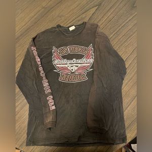Vintage Harley Davidson cafe long sleeve tee size Large
